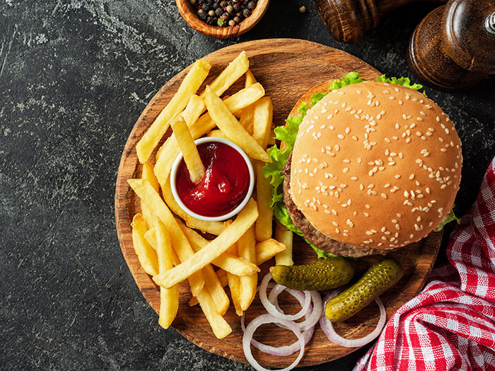 Menu Etudiant -hamburgers-friteriechezmarc